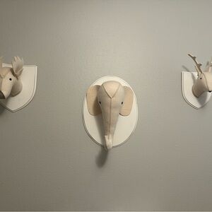 Restoration Hardware nursery felt animal heads